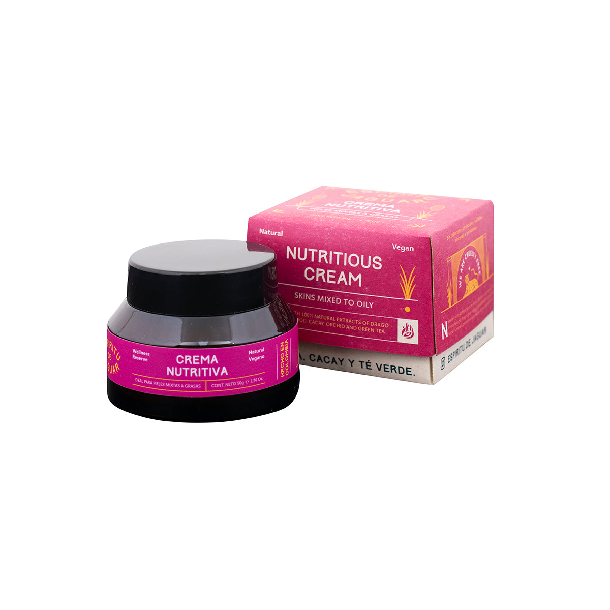 Crema nutritiva y humectante para piel mixta a grasa